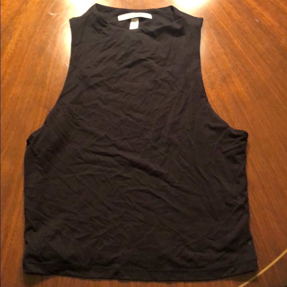 Black tank top